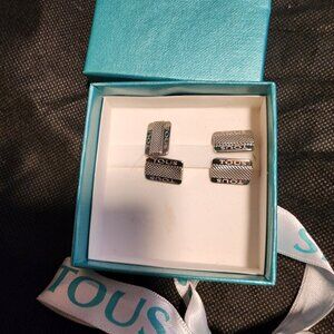 NEW UNUSED TOUS STAINLESS STEEL CUFFLINKS